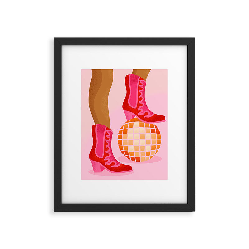 Disco Cowgirl Framed Art Print Gallery Image 5