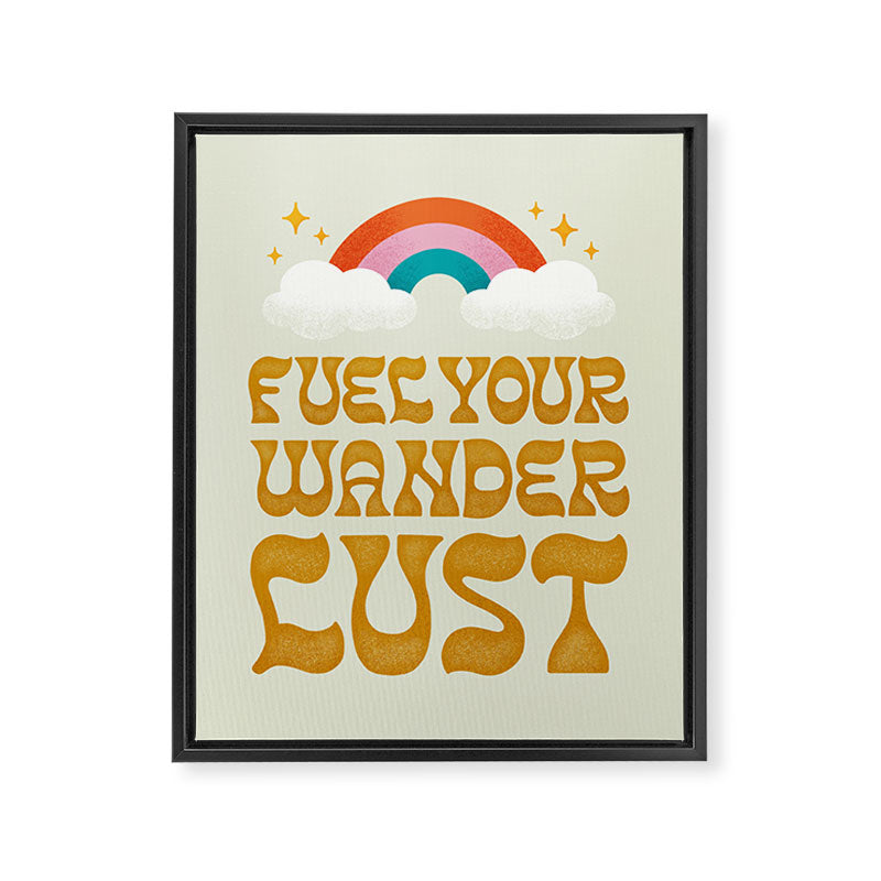 Fuel Your Wanderlust Framed Canvas Print Gallery Image 6