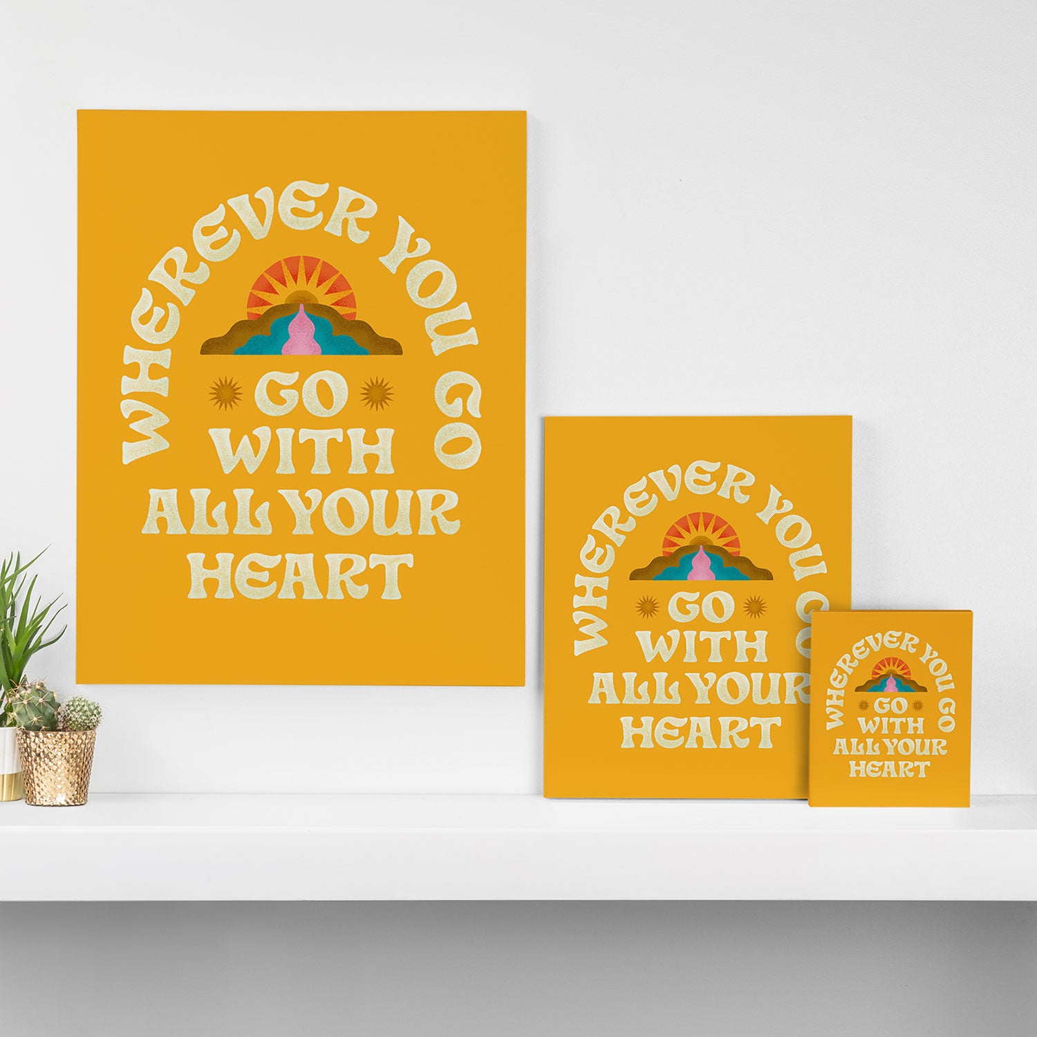 Go With All Your Heart Canvas Print Gallery Image 3