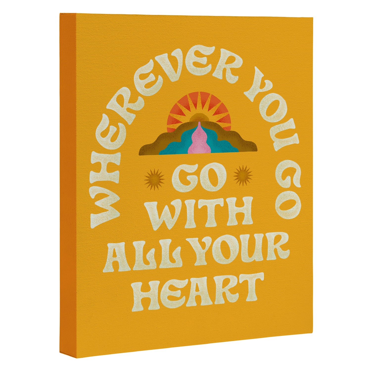 Go With All Your Heart Canvas Print Gallery Image 3