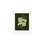 Holly Jolly Lettering Art Print Gallery Image 1