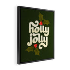 Holly Jolly Lettering Framed Canvas Print Gallery Image 2