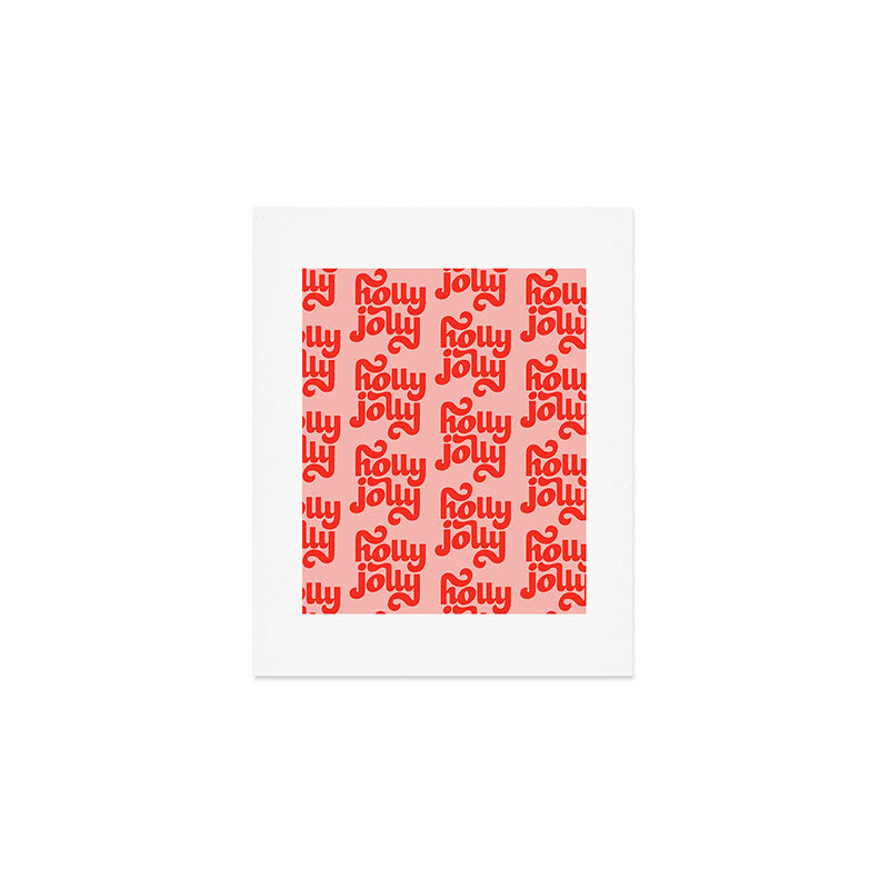 Holly Jolly Pattern Art Print Gallery Image 1