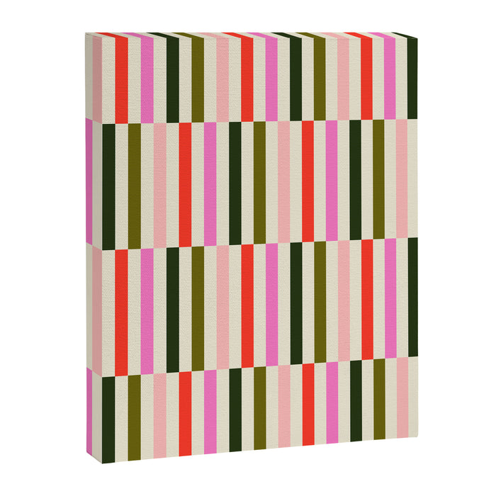 Holly Jolly Stripes Canvas Print Gallery Image 1