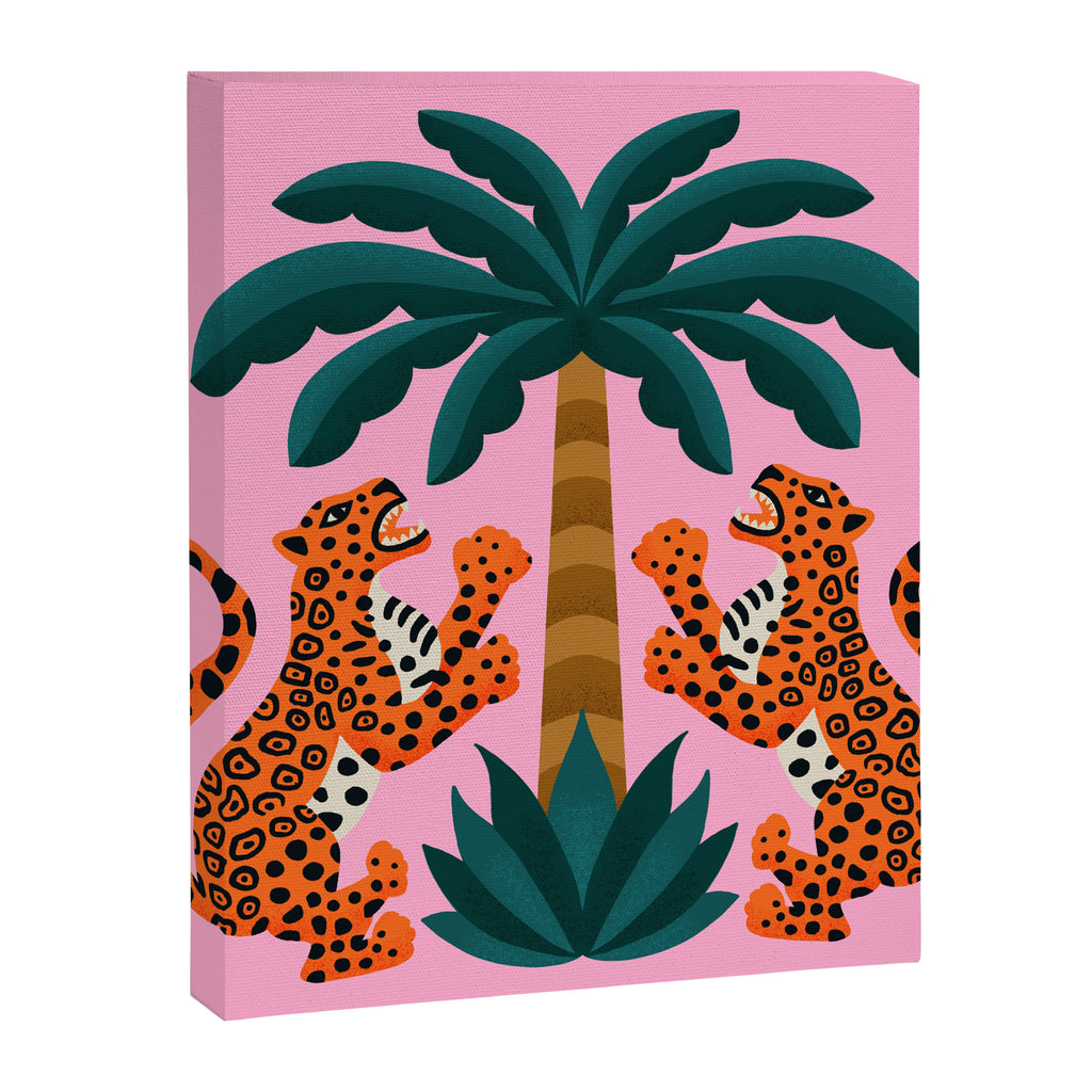 Jaguars and Palm Canvas Print Gallery Image 8