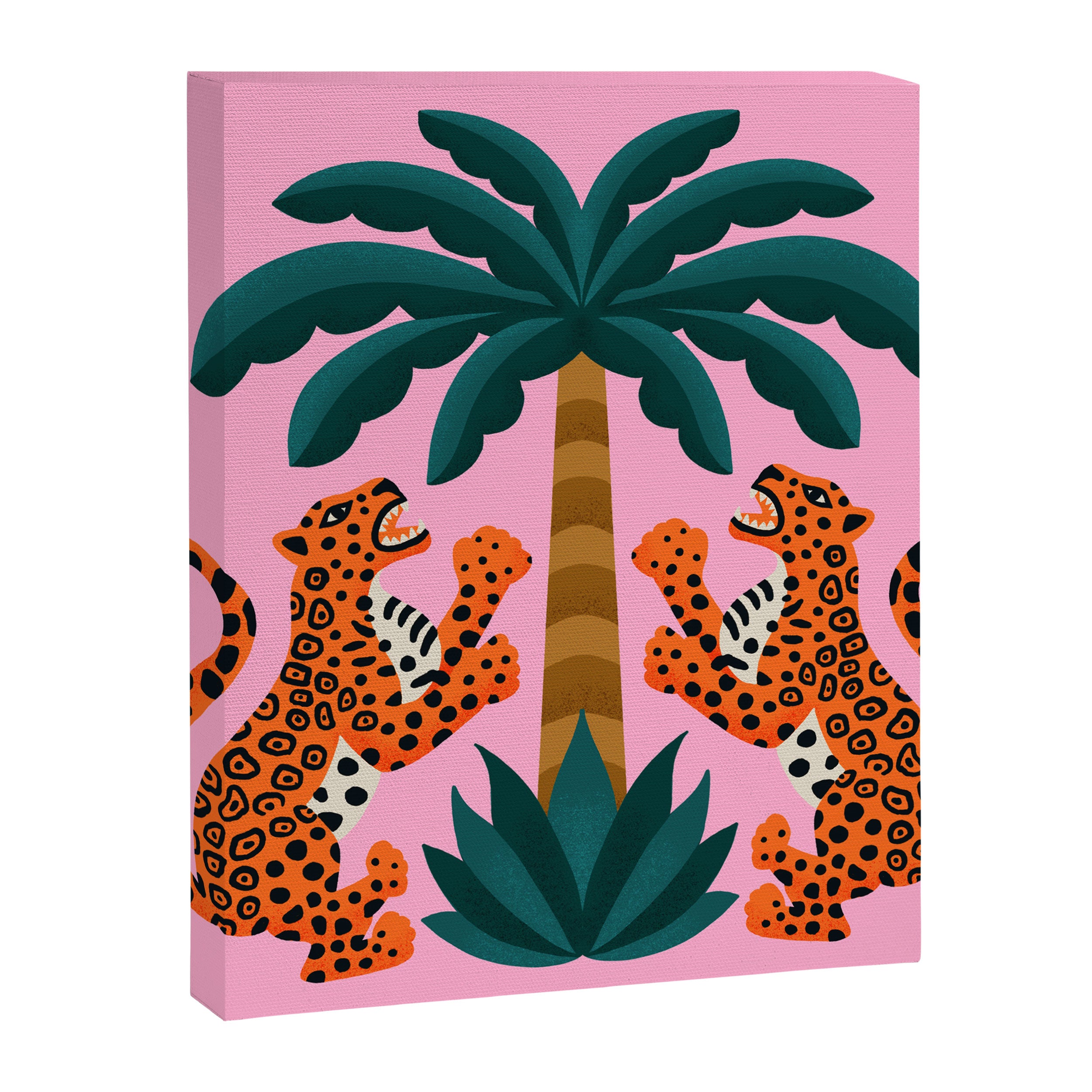 Jaguars and Palm Canvas Print Gallery Image 8