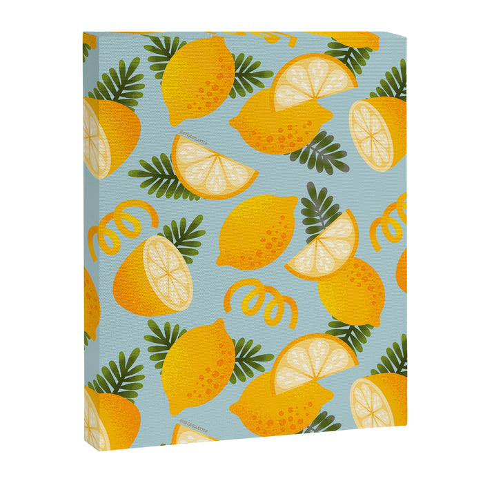 Lemon Pattern - Amalfi Coast Cocktails Canvas Print Gallery Image 1