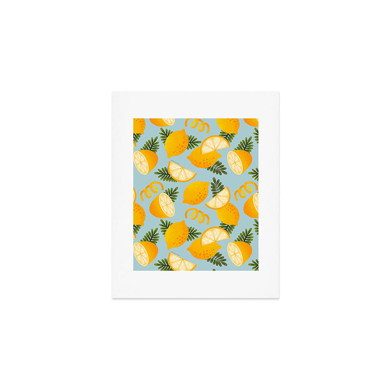 Lemon Pattern - Amalfi Coast Cocktails Art Print Gallery Image 1