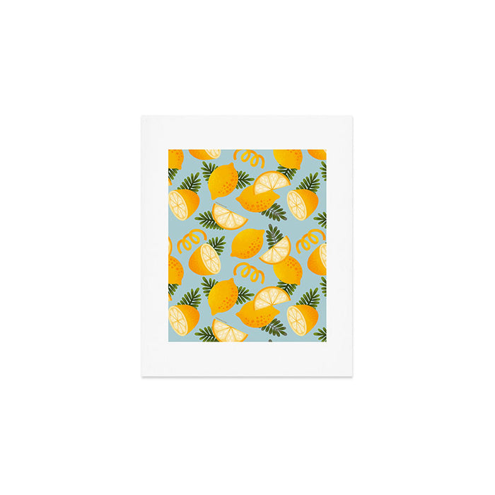 Lemon Pattern - Amalfi Coast Cocktails Art Print Gallery Image 1