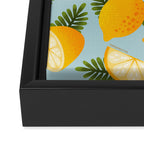 Lemon Pattern - Amalfi Coast Cocktails Framed Canvas Print Gallery Image 3
