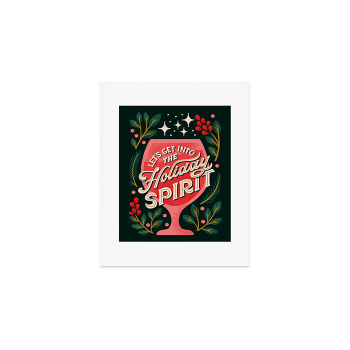 Let's Get into the Holiday Spirit Cocktail Art Print Gallery Image 1