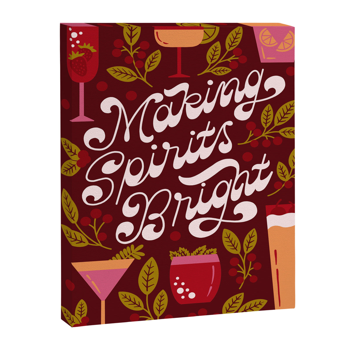 Making Spirits Bright Holiday Drinks Canvas Print Gallery Image 6