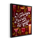 Making Spirits Bright Holiday Drinks Framed Canvas Print Gallery Image 2