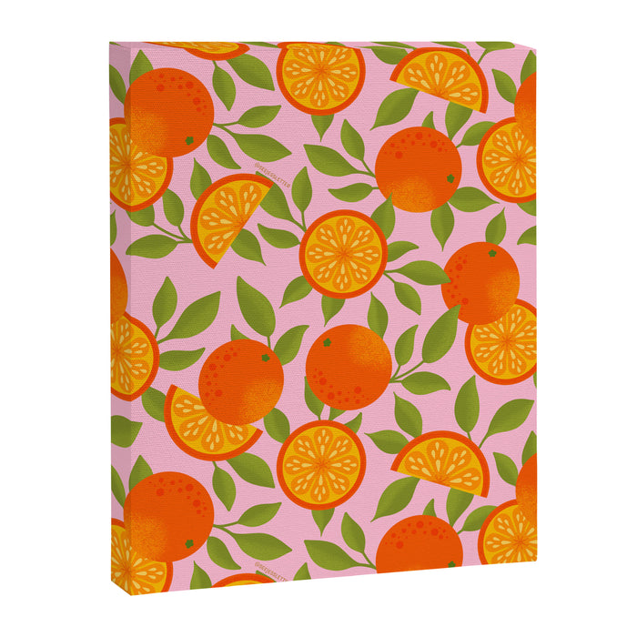 Orange Pattern - Amalfi Coast Cocktails Canvas Print Gallery Image 1