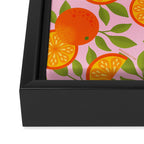 Orange Pattern - Amalfi Coast Cocktails Framed Canvas Print Gallery Image 3