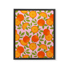 Orange Pattern - Amalfi Coast Cocktails Framed Canvas Print Gallery Image 6