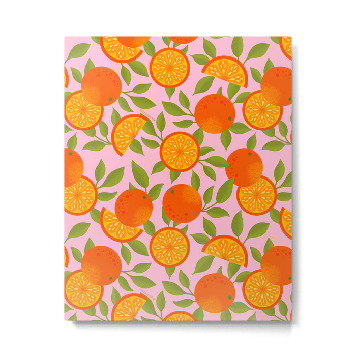 Orange Pattern - Amalfi Coast Cocktails Metal Print Gallery Image 1