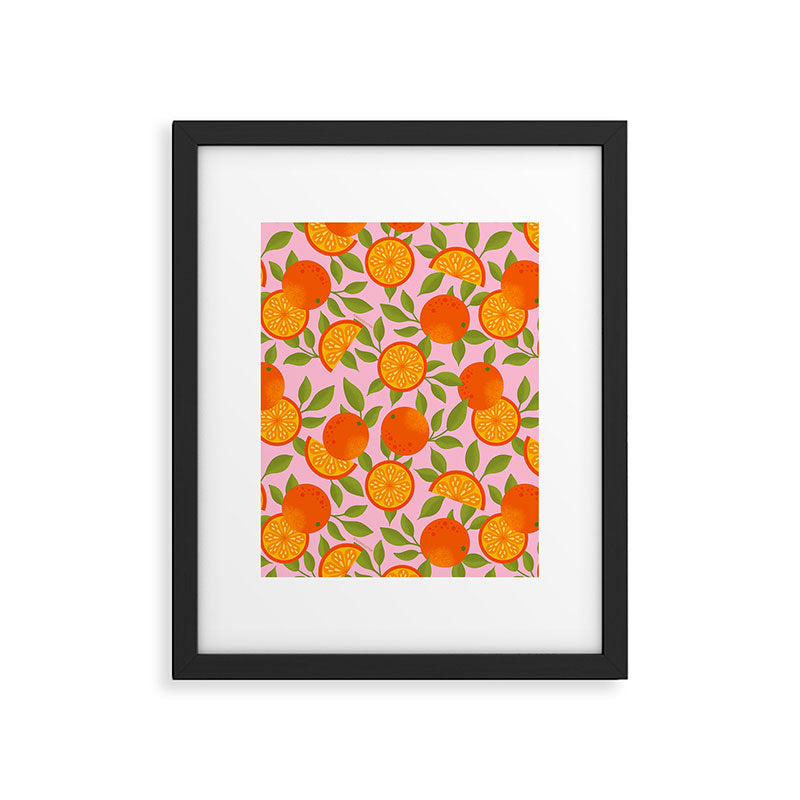 Orange Pattern - Amalfi Coast Cocktails Framed Art Print Gallery Image 5