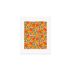 Orange Pattern on Pink Art Print Gallery Image 1