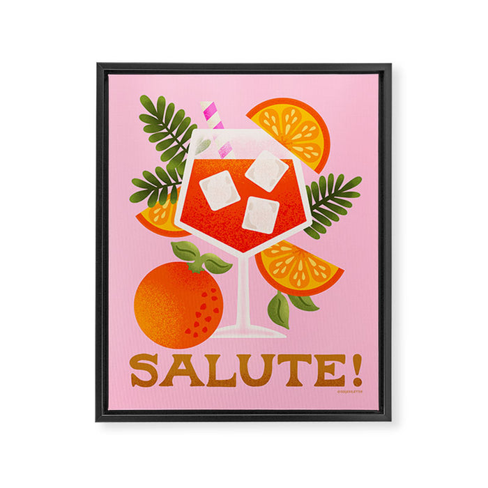 Orange Spritz - Amalfi Coast Cocktails Framed Canvas Print Gallery Image 1