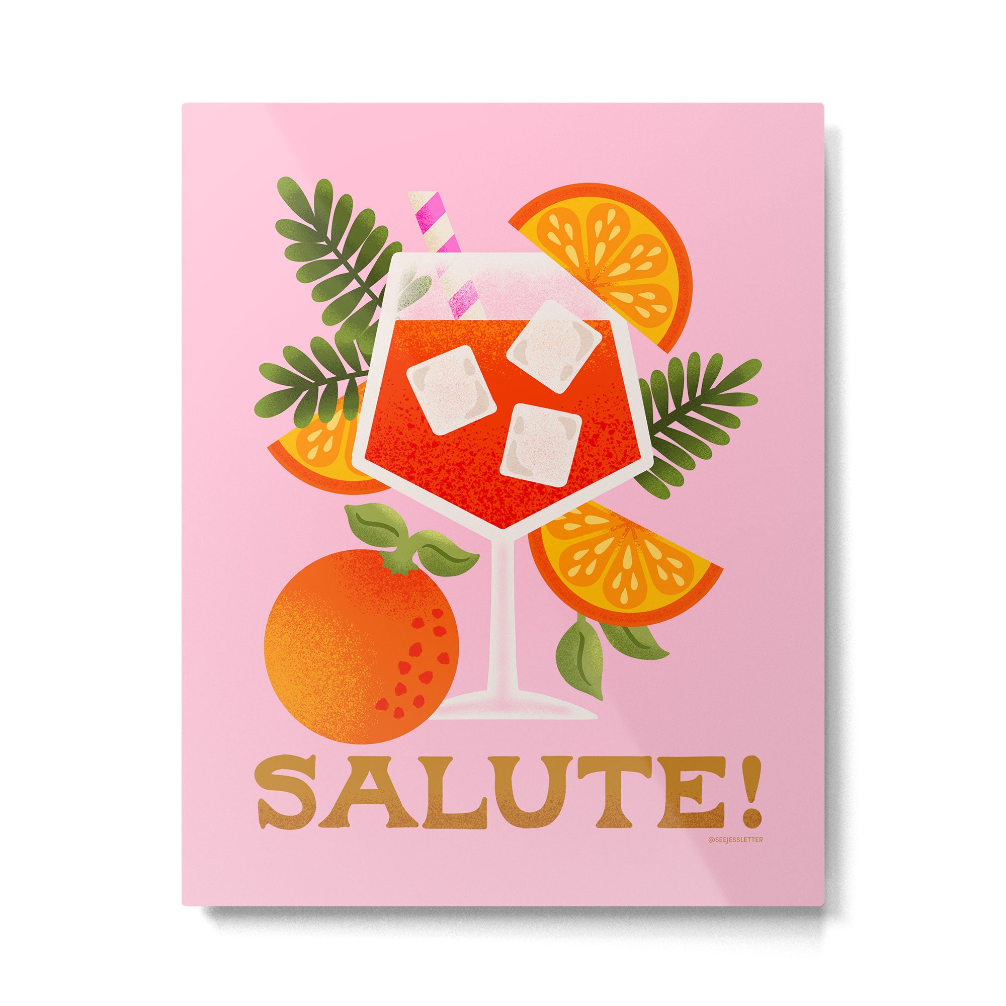 Orange Spritz - Amalfi Coast Cocktails Metal Print Gallery Image 4