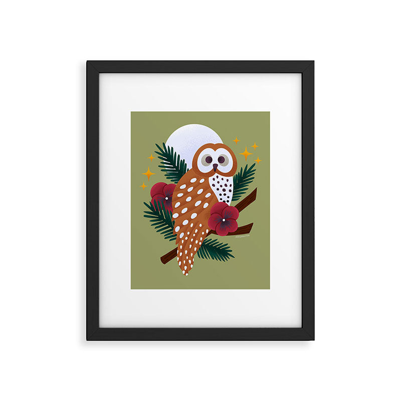 Owl - Crepuscular Critters Framed Art Print Gallery Image 5