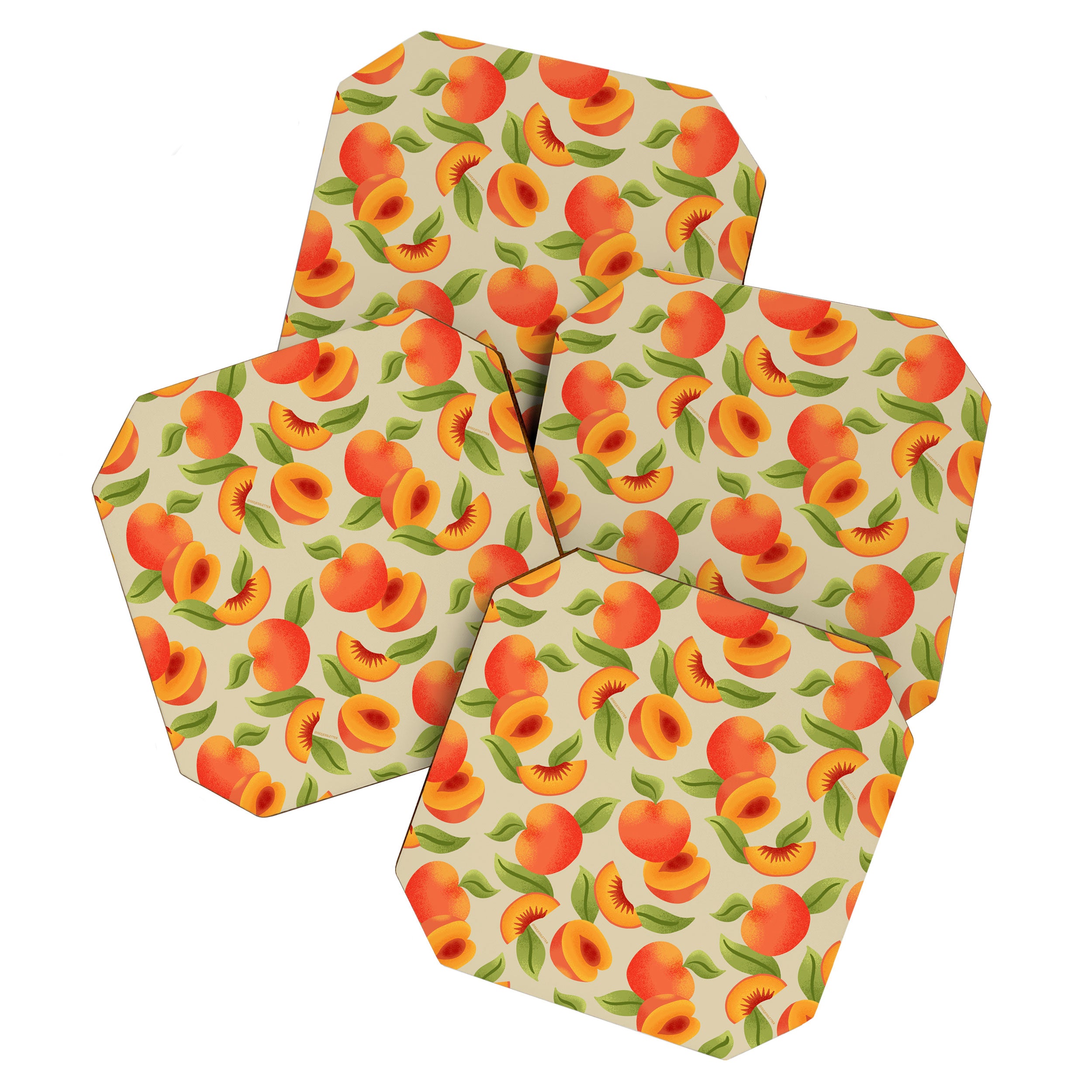 Peach Pattern - Amalfi Coast Cocktails Coaster Gallery Image 1