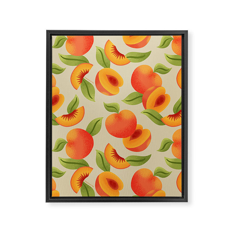 Peach Pattern - Amalfi Coast Cocktails Framed Canvas Print Gallery Image 3