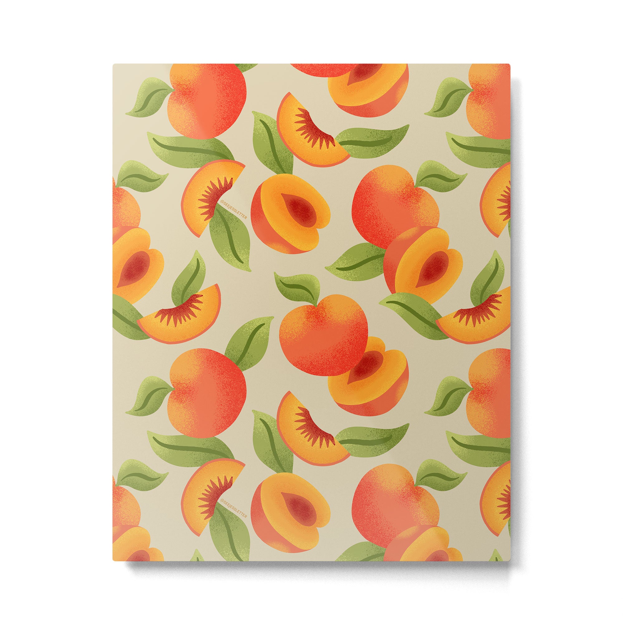 Peach Pattern - Amalfi Coast Cocktails Metal Print Gallery Image 4