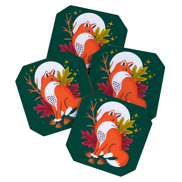 Red Fox - Crepuscular Critters Coaster Gallery Image 1