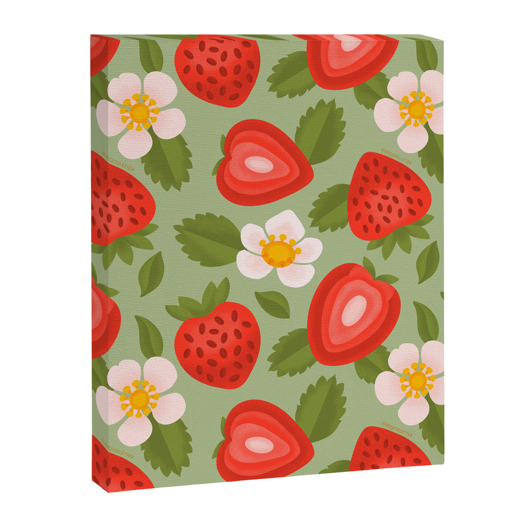 Strawberry Pattern - Amalfi Coast Cocktails Canvas Print Gallery Image 6