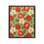 Strawberry Pattern - Amalfi Coast Cocktails Framed Canvas Print Gallery Image 6