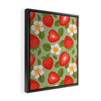 Strawberry Pattern - Amalfi Coast Cocktails Framed Canvas Print Gallery Image 2