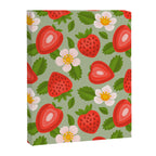 Strawberry Pattern on Mint Green Canvas Print Gallery Image 8