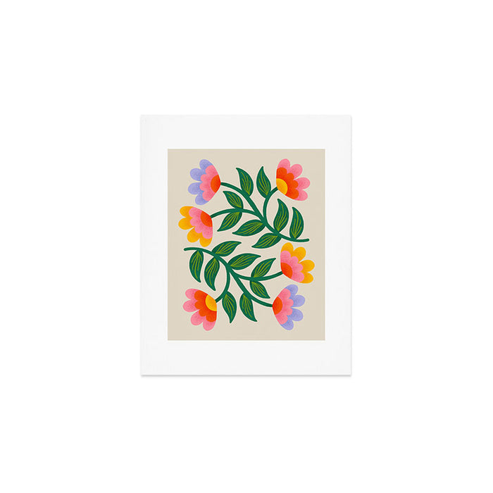 Symmetrical Flowers 1 Art Print Gallery Image 1