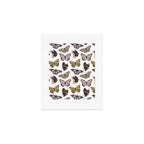 Texas Butterflies - Blush and Gold Pattern Art Print Gallery Image 1