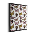 Texas Butterflies - Blush and Gold Pattern Framed Canvas Print Gallery Image 2