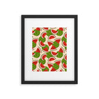 Watermelon Pattern on Cream Framed Art Print Gallery Image 6