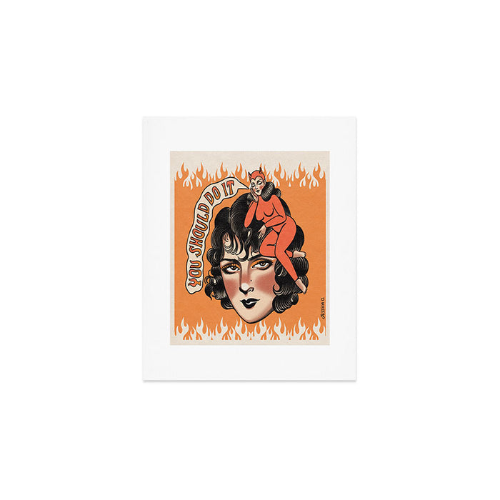 All the good girls go to hell Art Print Gallery Image 1