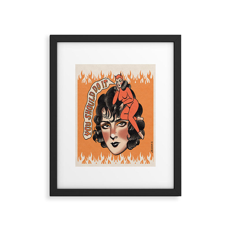 All the good girls go to hell Framed Art Print Gallery Image 4