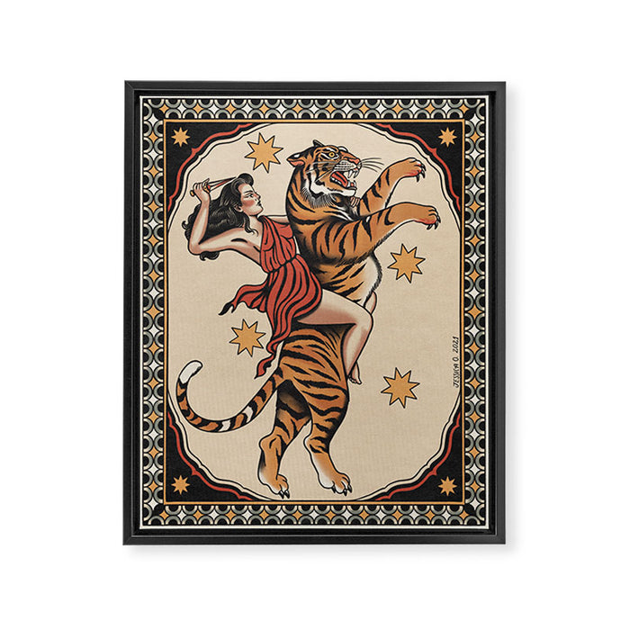 Amazona (dressed) Framed Canvas Print Gallery Image 1