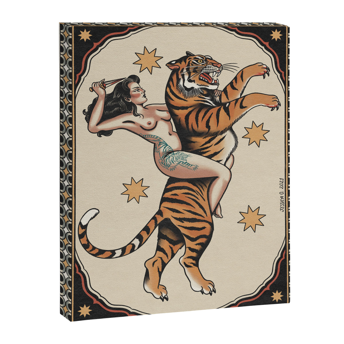 Amazona (tattooed) Canvas Print Gallery Image 6