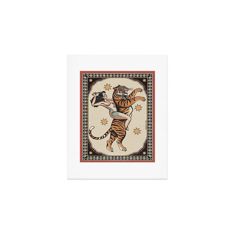 Amazona (tattooed) Art Print Gallery Image 1