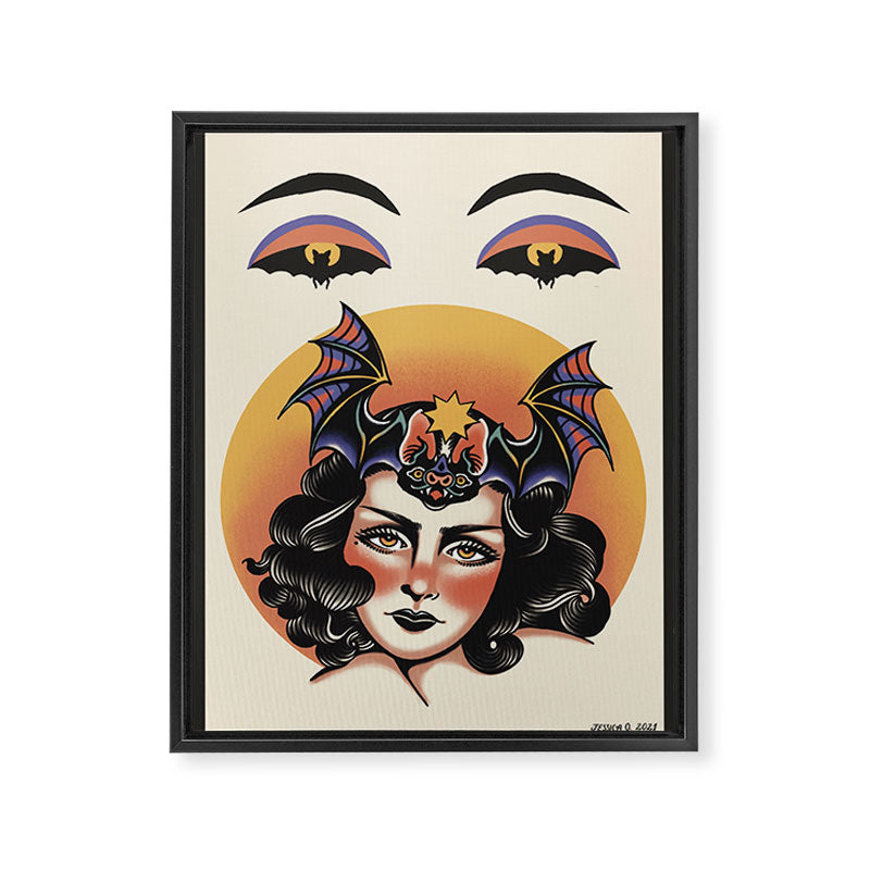 Bat Bite Betty Framed Canvas Print Gallery Image 8