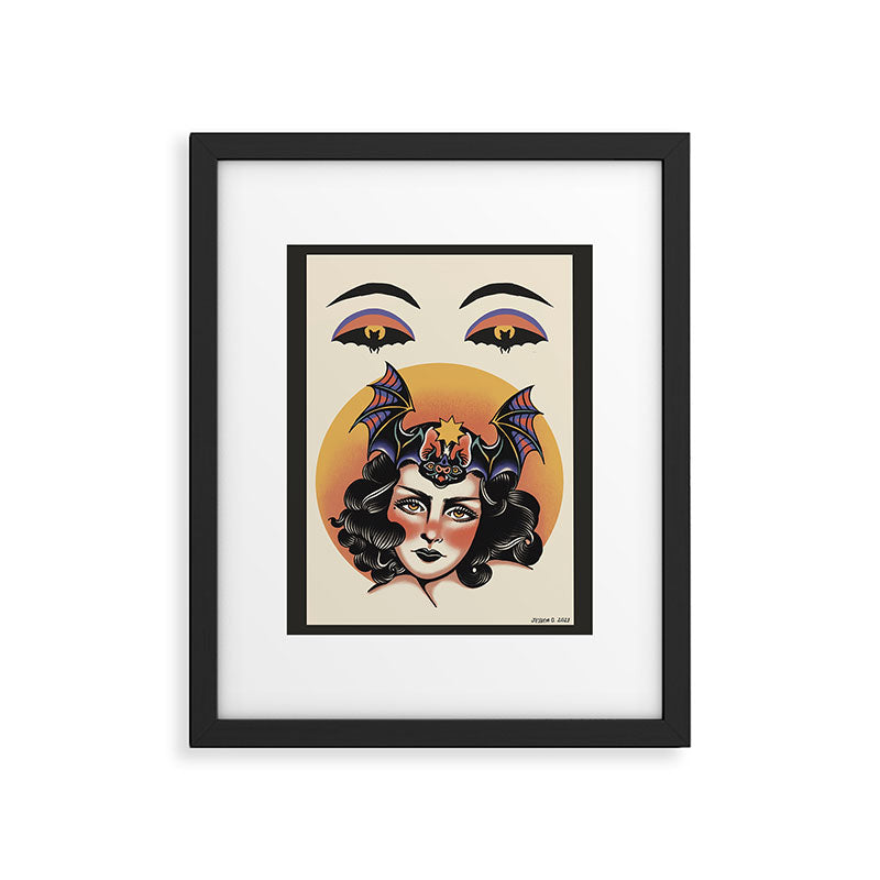 Bat Bite Betty Framed Art Print Gallery Image 6