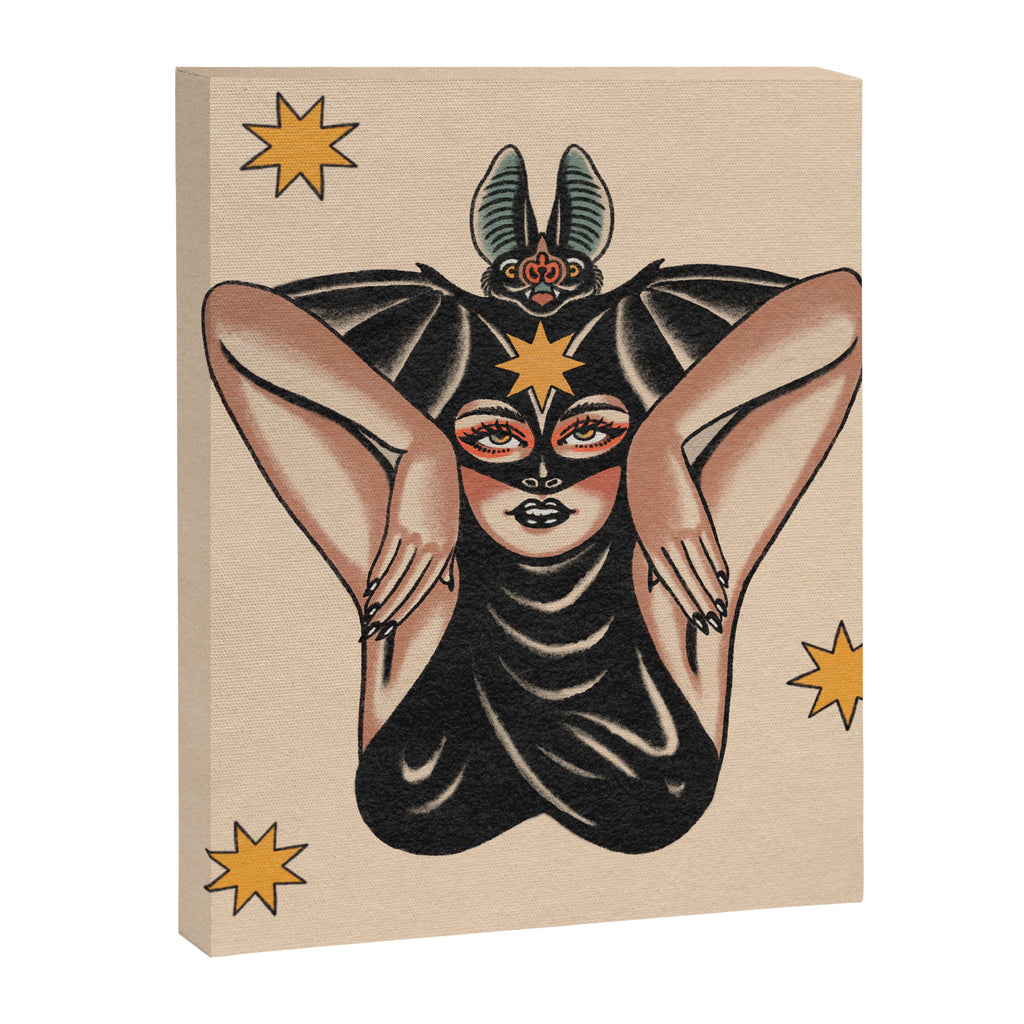 Batty Girl Canvas Print Gallery Image 8