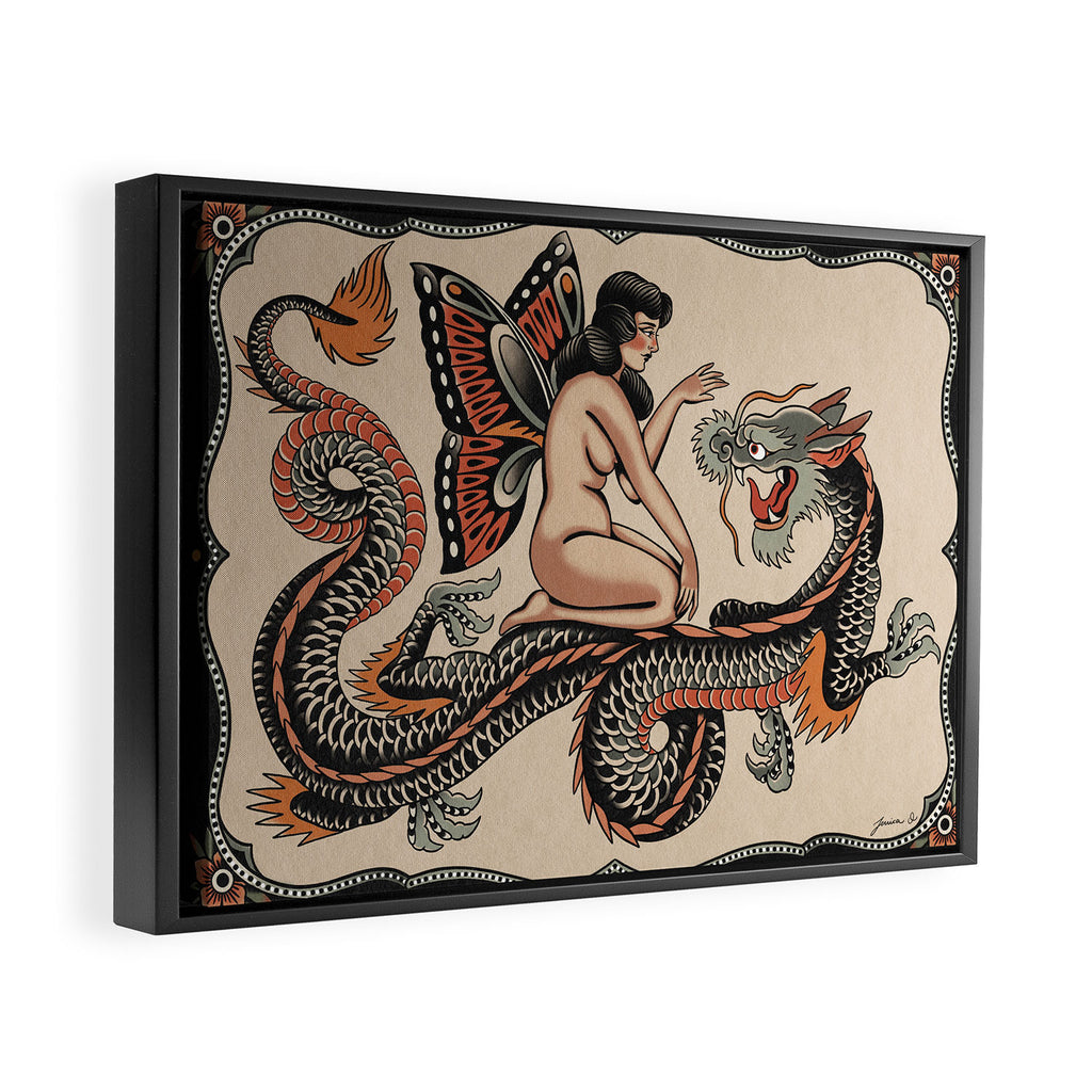 Beauty and the Beast Framed Canvas Print Gallery Image 6