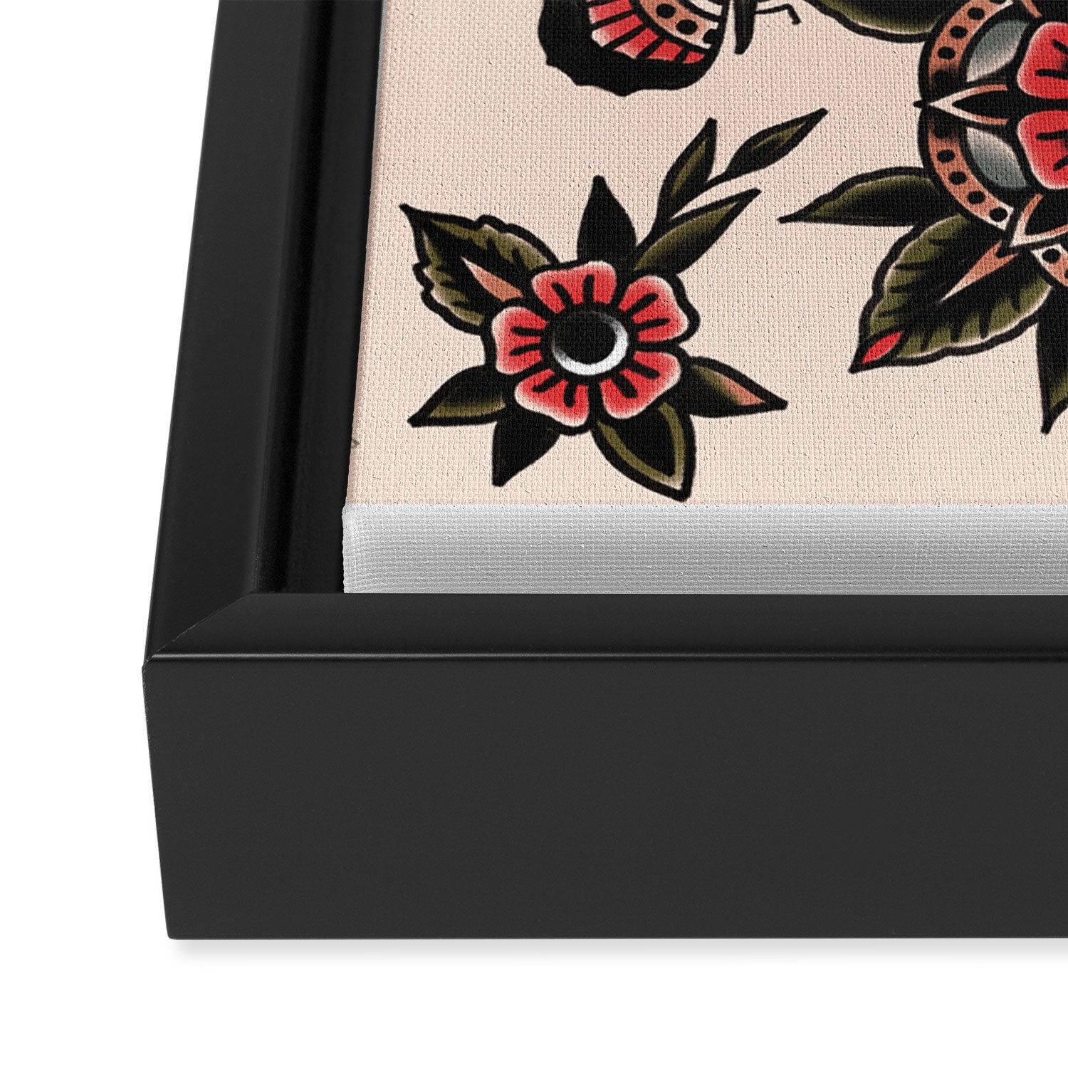 Butterflies Framed Canvas Print Gallery Image 3