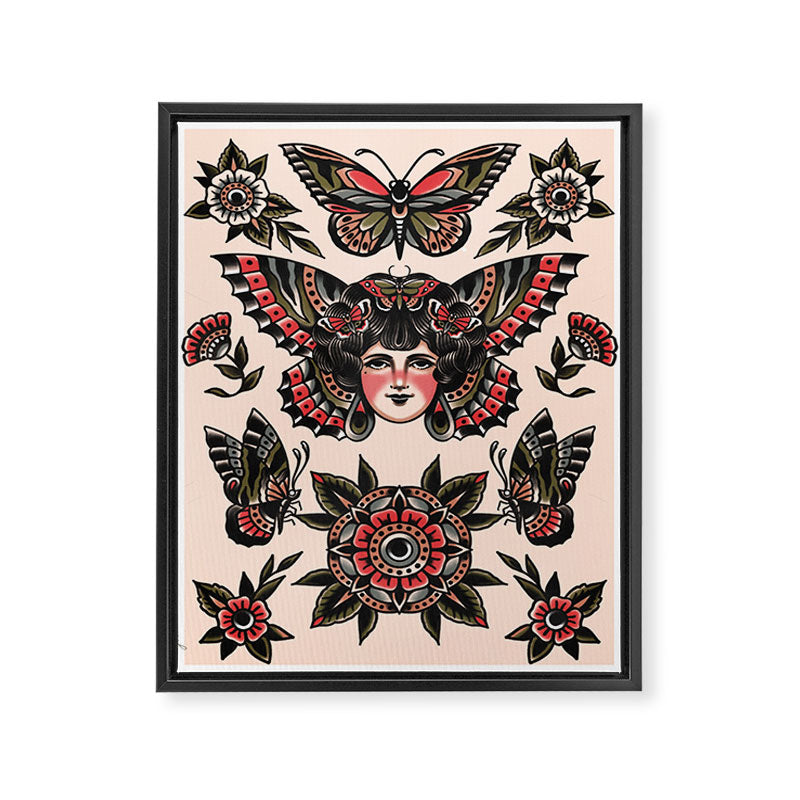 Butterflies Framed Canvas Print Gallery Image 6