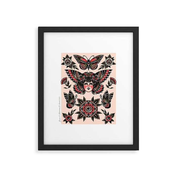 Butterflies Framed Art Print Gallery Image 1